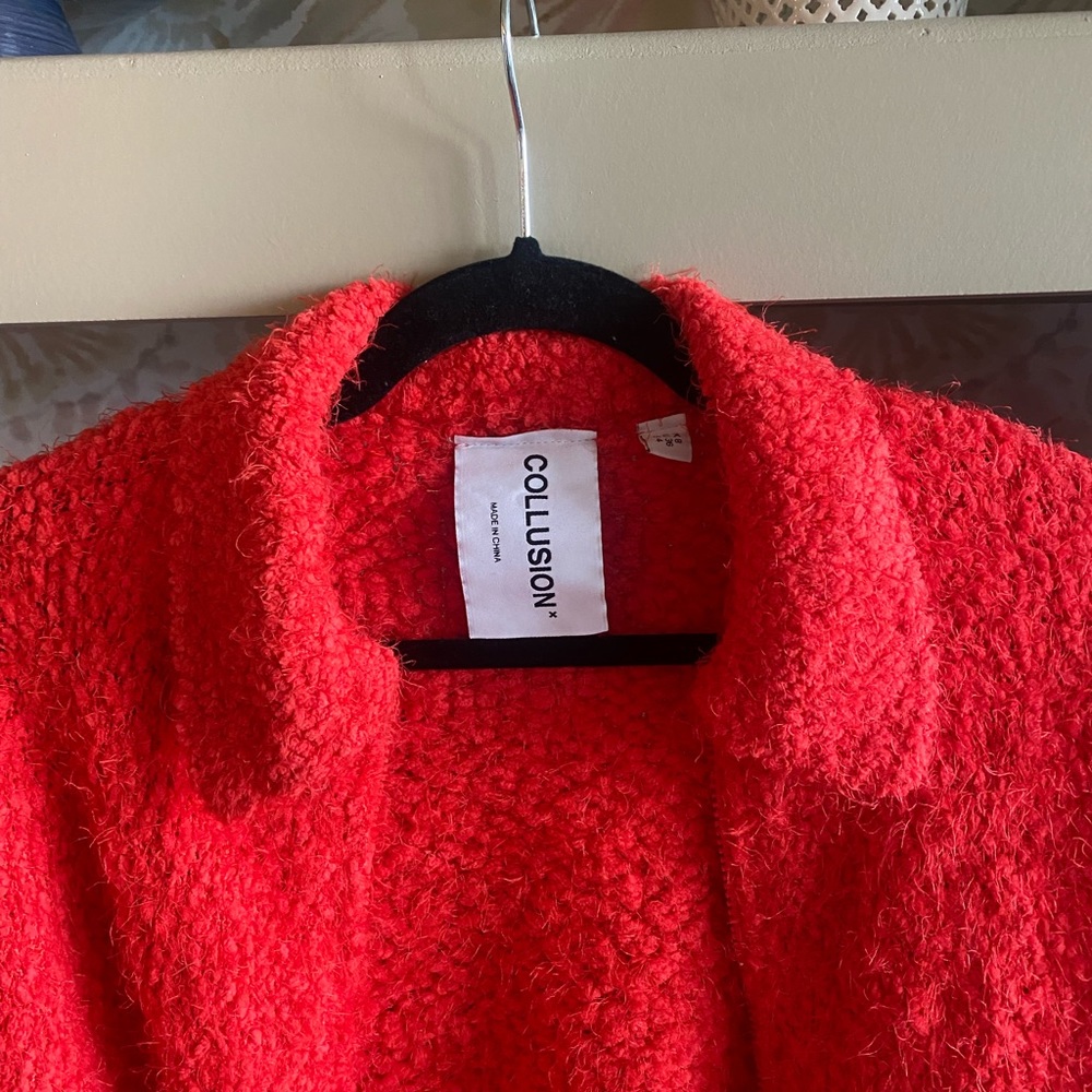 ASOS red collared sweater - Picture 2 of 5